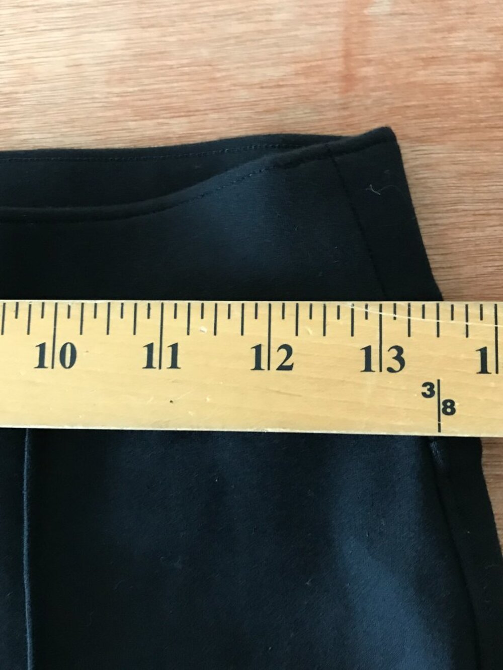 Spanx Ponte Flared Pant Women S Black Mid Rise Pleated Stretch Sculpting Pull On - Picture 11 of 14